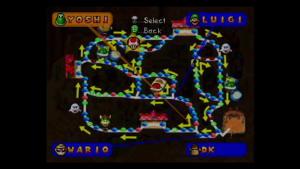 Mario Party 2 Western Land Map